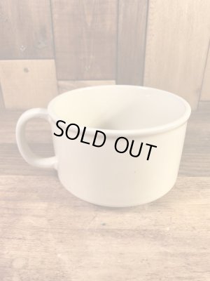 野菜の陶器製の70年代ビンテージスープマグカップ