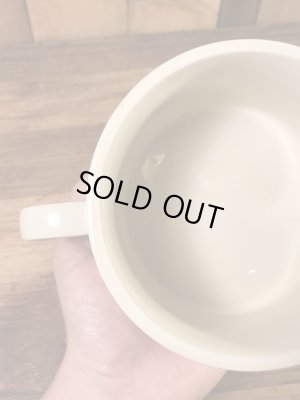 野菜の陶器製の70年代ビンテージスープマグカップ