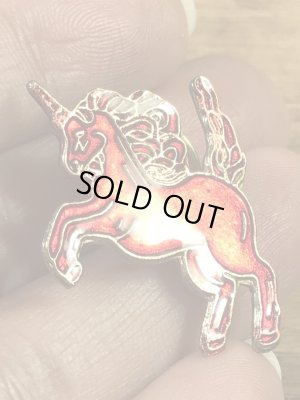 ユニコーンのエナメル加工の70〜80’sヴィンテージピンズ