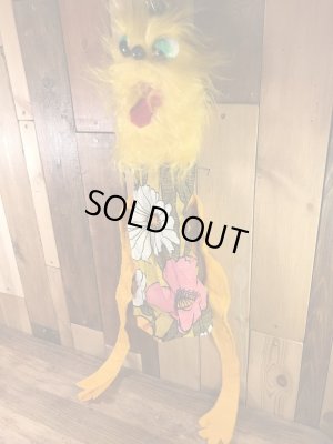 ヒッピー調のモンスターの70年代ビンテージパペットドール