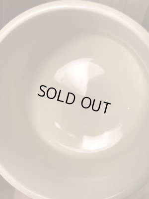 野菜の陶器製の70年代ビンテージスープマグカップ