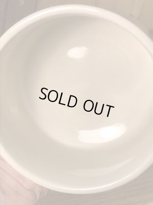 野菜の陶器製の70年代ビンテージスープマグカップ