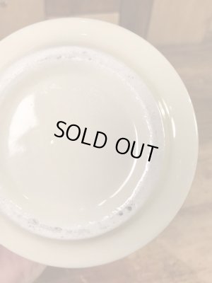 野菜の陶器製の70年代ビンテージスープマグカップ