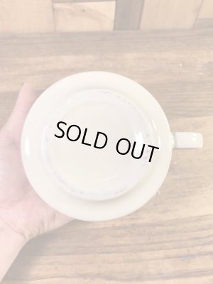 ベジタブルの柄のセラミック製の70’sヴィンテージスーパーマグ