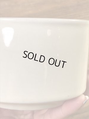 野菜の陶器製の70年代ビンテージスープマグカップ