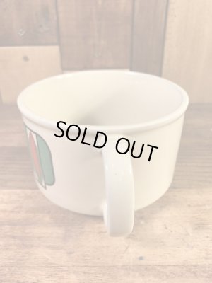 ベジタブルの柄のセラミック製の70’sヴィンテージスーパーマグ