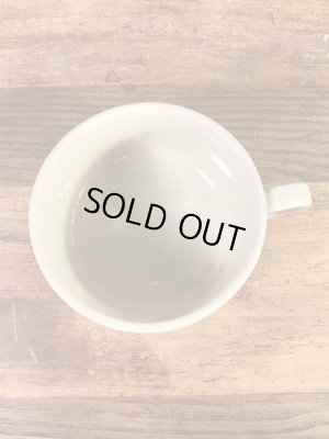 野菜の陶器製の70年代ビンテージスープマグカップ