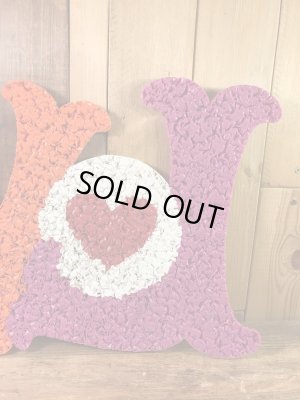 Loveのポップコーンアートの70'sヴィンテージウォールデコレーション