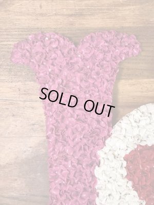 ラブのポップコーンアートの70年代ビンテージ壁掛け