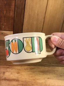 他の写真3: Vegetable “Soup” Ceramic Soup Mug　野菜　ビンテージ　スープマグ　70年代