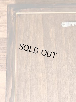 フクロウがハンドペイントで描かれた70’sヴィンテージ壁掛け