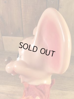 チアガールのフロリダマウスの70年代ビンテージ貯金箱