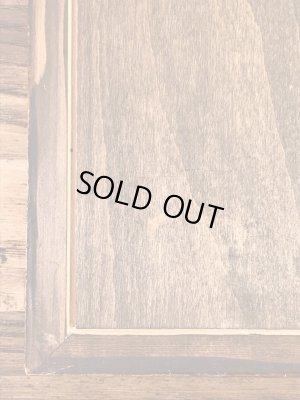 フクロウがハンドペイントで描かれた70’sヴィンテージ壁掛け