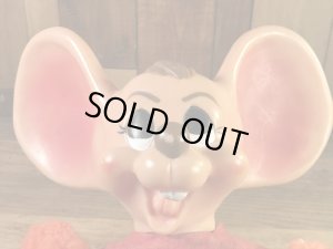 チアガールのフロリダマウスの70年代ビンテージ貯金箱