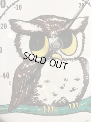 The Original Jumbo Dial社製のフクロウの70年代ビンテージサーモメーター