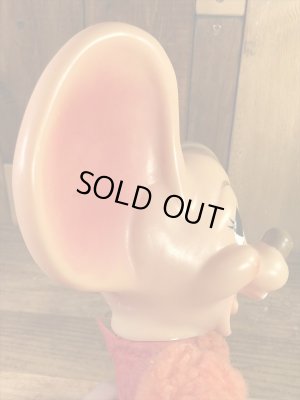 チアガールのフロリダマウスの70年代ビンテージ貯金箱