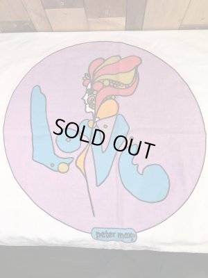 ピーターマックスのLoveの70'sヴィンテージピローケース