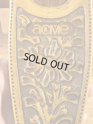 acmeのレザー調の70年代ビンテージブーツジャック