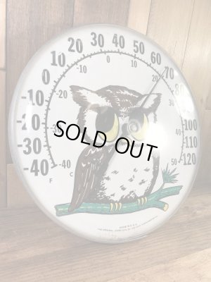 The Original Jumbo Dial社製のフクロウの70年代ビンテージサーモメーター
