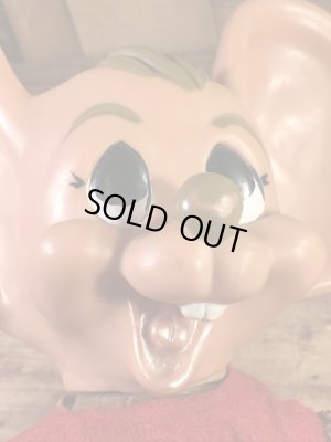 チアリーダーのフロリダマウスの70年代ビンテージ貯金箱