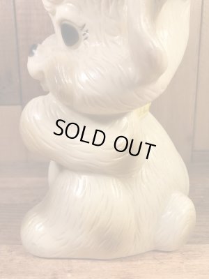 Russ Berrie社製の子犬の70年代ビンテージ貯金箱フィギュア