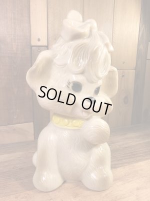 Russ Berrie社製の子犬の70年代ビンテージ貯金箱フィギュア