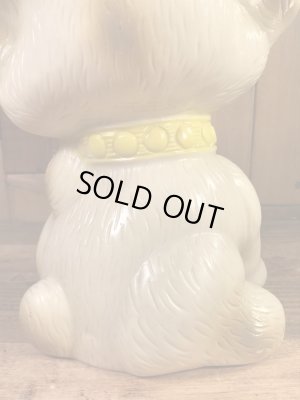 Russ Berrie社製の子犬の70年代ビンテージ貯金箱フィギュア