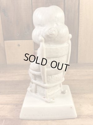 “World's Greatest Grandma”のメッセージが書かれたシリスカルプスの70年代ビンテージメッセージドール