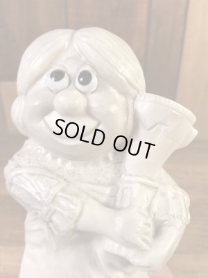 “World's Bast Mother”のメッセージが書かれたシリスカルプスの70年代ビンテージメッセージドール