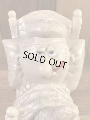 “Get Well Soon”のメッセージが書かれたシリスカルプスの70年代ビンテージメッセージドール