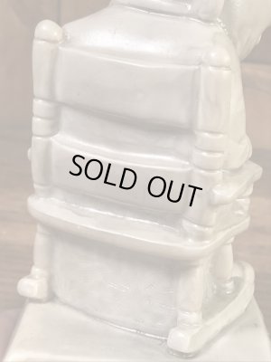 “World's Greatest Grandpa”のメッセージが書かれたシリスカルプスの70年代ビンテージメッセージドール