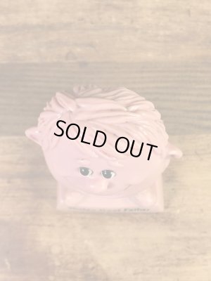 “World's Bast Father”のメッセージが書かれたシリスカルプスの70年代ビンテージメッセージドール