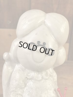 “World's Greatest Grandma”のメッセージが書かれたシリスカルプスの70年代ビンテージメッセージドール