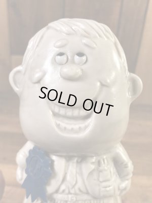 “World's Bast Father”のメッセージが書かれたシリスカルプスの70年代ビンテージメッセージドール