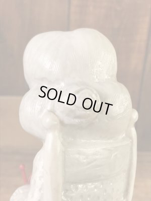 “World's Greatest Grandma”のメッセージが書かれたシリスカルプスの70年代ビンテージメッセージドール