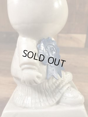 “World's Bast Father”のメッセージが書かれたシリスカルプスの70年代ビンテージメッセージドール