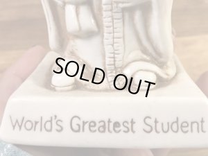 “World's Greatest Student”のシリスカルプスの70年代ビンテージメッセージドール