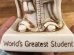 “World's Greatest Student”のシリスカルプスの70年代ビンテージメッセージドール