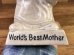 “World's Bast Mother”のメッセージが書かれたシリスカルプスの70年代ビンテージメッセージドール