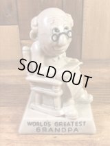 Sillisculpts “World's Greatest Grandpa” Message Doll　シリスカルプス　ビンテージ　メッセージドール　70年代