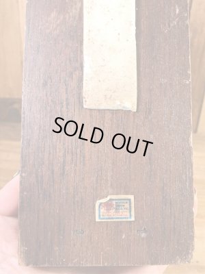 "World's Greatest Mother"のメッセージが書かれた木製の70年代ビンテージ壁掛けミラー