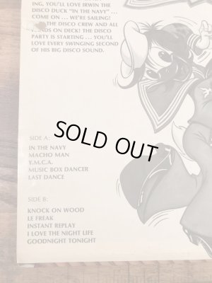 アーウィンディスコダックのネイビーの70’sヴィンテージLP盤