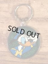 Disney Donald Duck “Glitter” Plastic Keychain　ドナルドダック　ビンテージ　キーホルダー　ディズニー　80年代