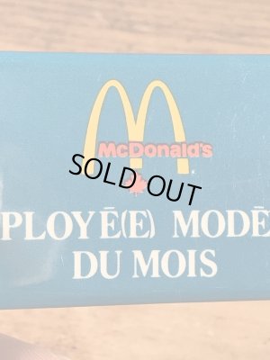 カナダのマクドナルドの80年代〜ビンテージ缶バッジ