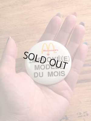 カナダのマクドナルドの80年代〜ビンテージ缶バッジ