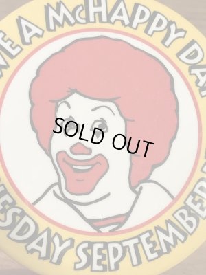 カナダのマクドナルド“ロナルド”の80年代〜ビンテージ缶バッジ