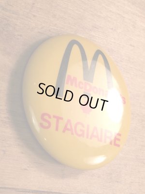 カナダのマクドナルドの80年代〜ビンテージ缶バッジ