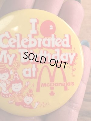 カナダのマクドナルドの80’s〜ヴィンテージ缶バッチ