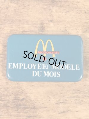 カナダのマクドナルドの80年代〜ビンテージ缶バッジ