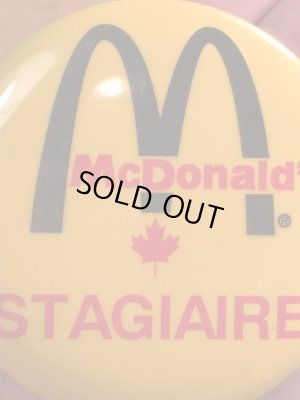 カナダのマクドナルドの80年代〜ビンテージ缶バッジ